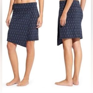 Athleta Seaside Moroccan Assymetric Faux Wrap Skirt
